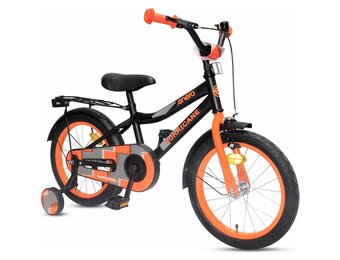 Kinderfiets 16 inch - oranje zwart