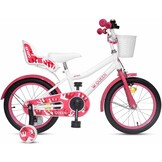 Meisjesfiets 16 inch - rood - staal