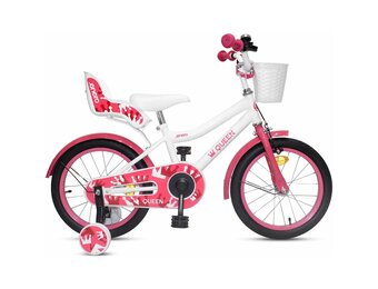 Meisjesfiets 16 inch - rood - staal