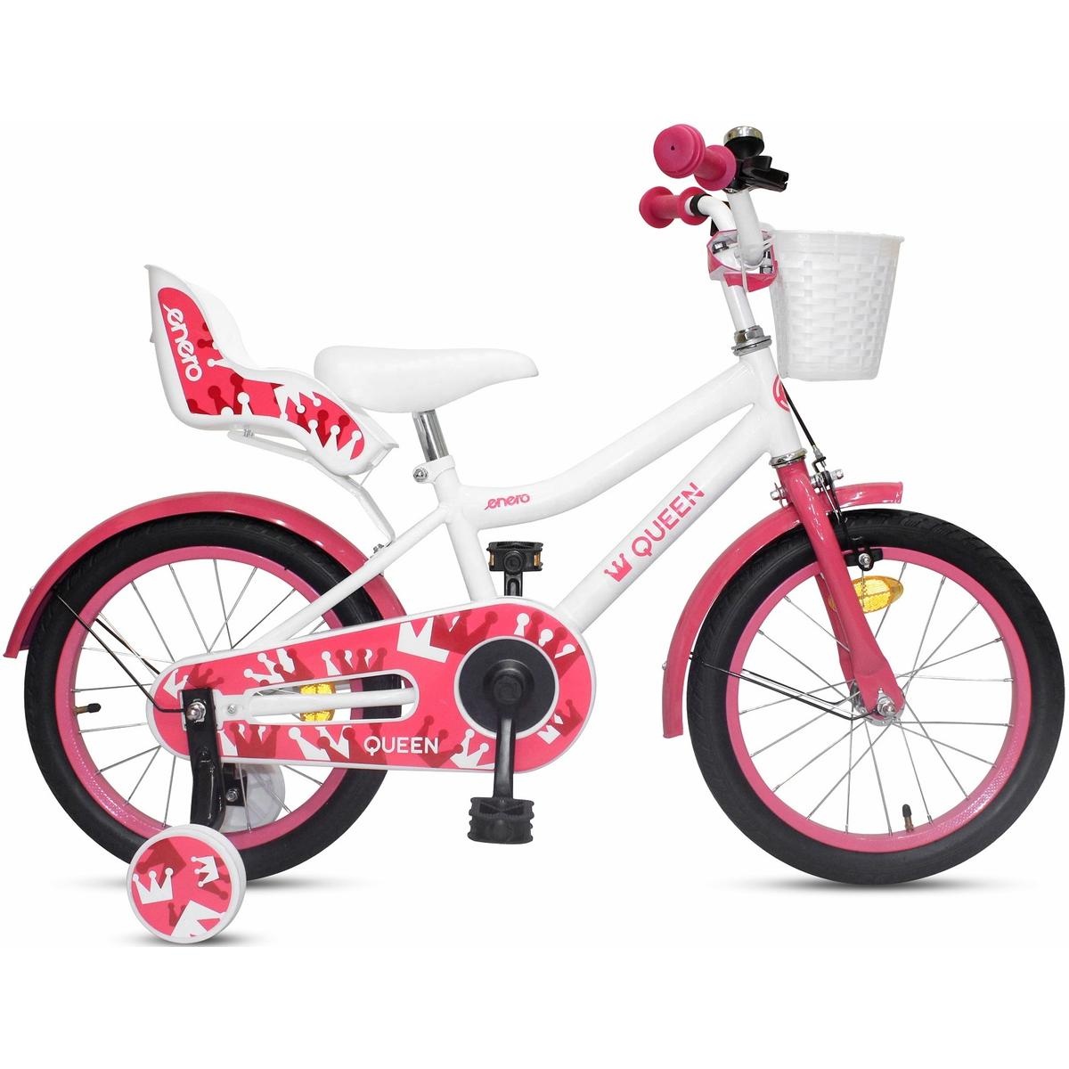 Meisjesfiets 16 inch - rood - staal