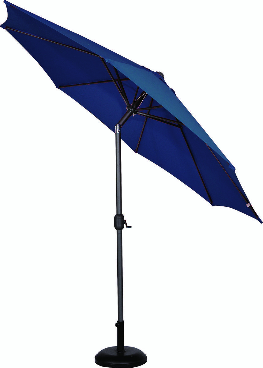 Inklapbare tuinparasol 300cm marineblauw - Opvouwbaar - 300 cm