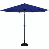 Inklapbare tuinparasol 300cm marineblauw - Opvouwbaar - 300 cm