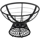 Draaibare tuinstoel - 360 graden - met kussen - lichtbeige