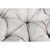 Draaibare tuinstoel - 360 graden - met kussen - lichtbeige