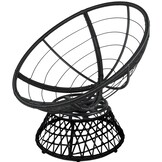 Draaistoel voor tuin - Rood - Met kussen - 360 graden