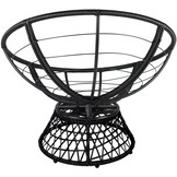 Draaistoel voor tuin - Rood - Met kussen - 360 graden