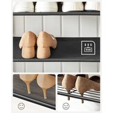 Kapstok met schoenenrek - Zwart - 64 x 32.2 x 180 cm