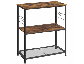 Keukenrek - Zwart - 80 x 40 x 90 cm