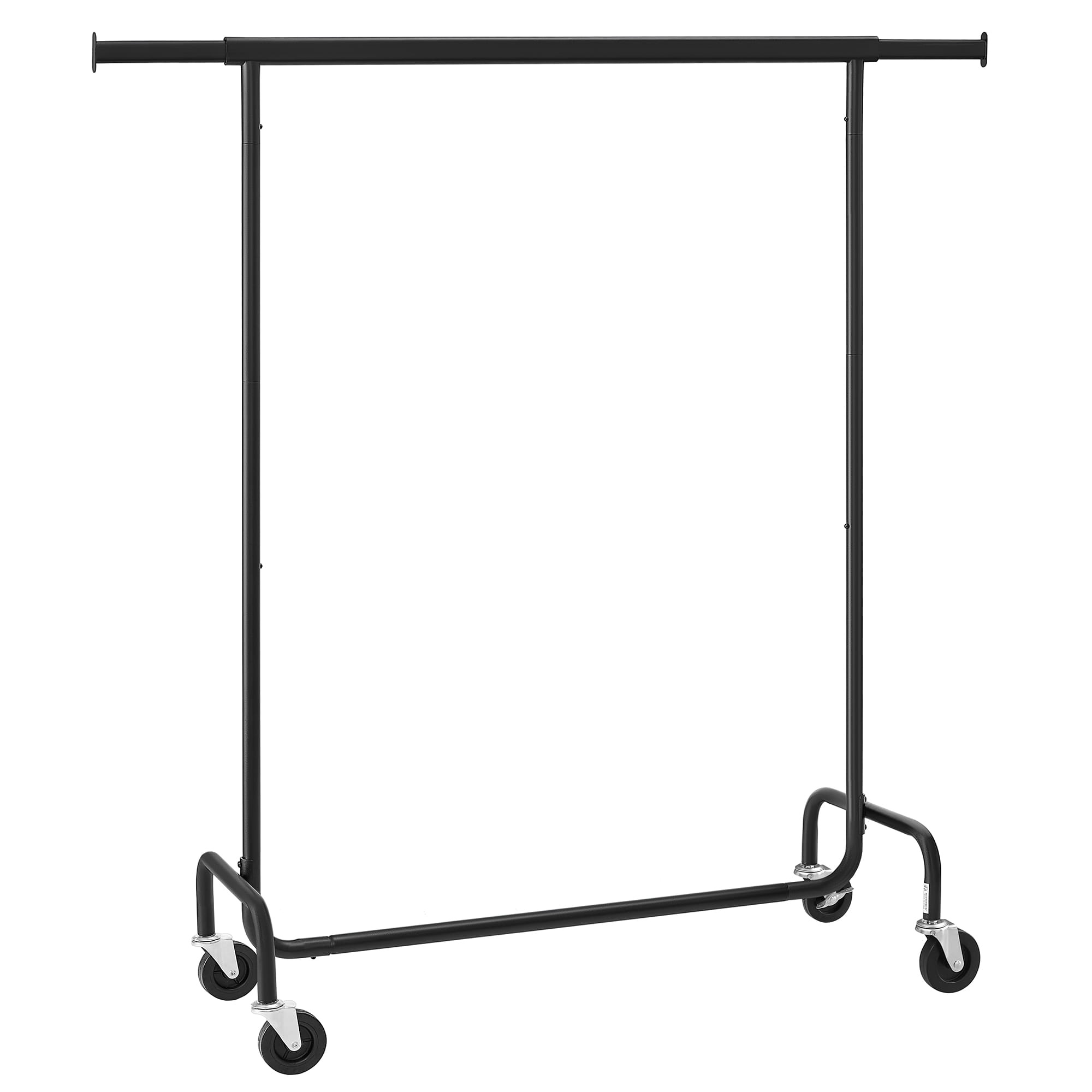 Kledingrek op wielen - Zwart - Staal - 150 x 45 x 160 cm