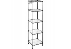 Badkamerrek - Zwart - 30 x 30 x 123,5 cm