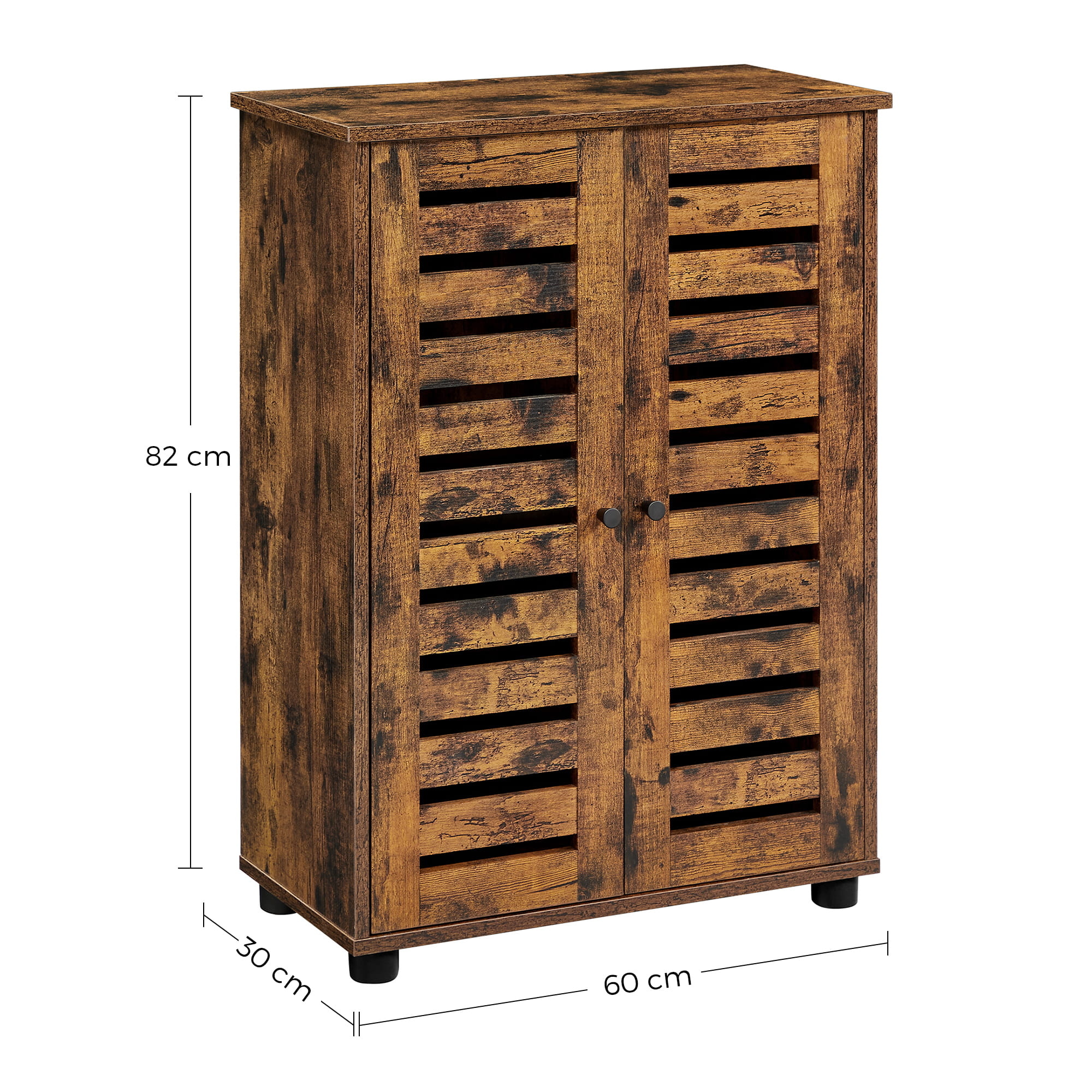 Landelijke badkamerkast bruin - 60 x 30 x 82 cm