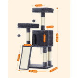 Krabpaal - Grijs - 50 x 35 x 115 cm