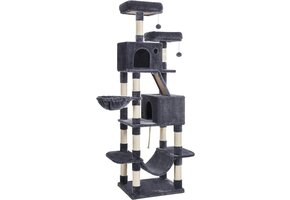 Krabpaal - donkergrijs - 60 x 50 x 206 cm