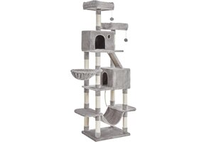 Kattenkrabpaal - Lichtgrijs - 206 cm