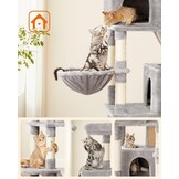 Kattenkrabpaal - Lichtgrijs - 206 cm