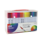 Dubbelzijdige viltstiften - 120 kleuren - Organizer