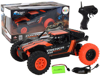 RC auto 1:24 oranje - Terreinwagen - Afstandsbestuurbaar - Schaalmodel