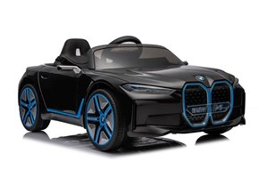 Kinder Accu Auto BMW I4 Zwart - 4x4 - Elektrisch