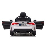Kinder accu auto BMW M4 wit - Elektrisch