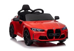 BMW M4 kinderauto - Rood - Batterij - 120x65x48cm