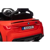 BMW M4 kinderauto - Rood - Batterij - 120x65x48cm