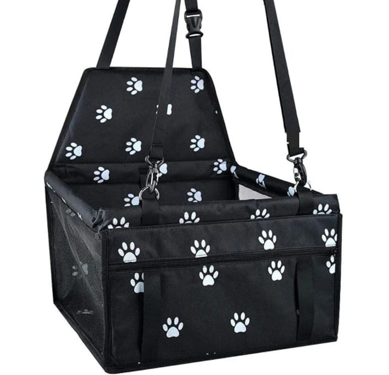 Hondenautostoel - zwart - 60x43x30 cm