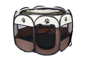 Hondenbench opvouwbaar- 20 stuks - Bruin - 74x74x43cm