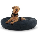 Hondenmand donkergrijs 80cm - 9 stuks - Pluche - Bed - 80 cm