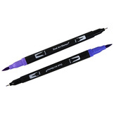 Dubbelzijdige brush pennen set - 120 kleuren - Etui - 21x15x4cm