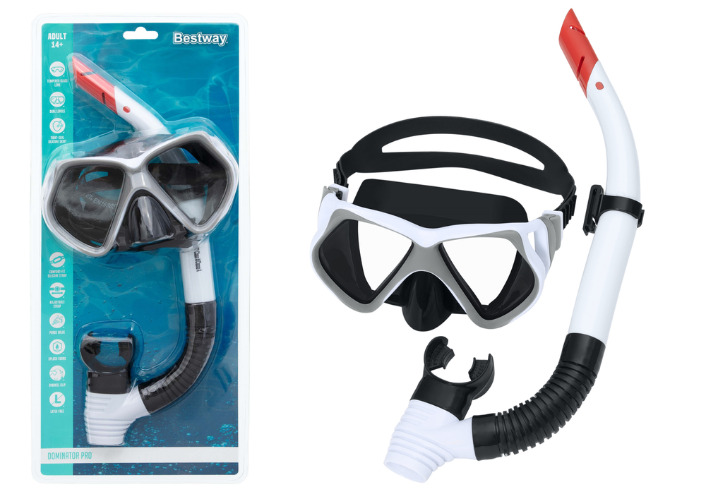 Duikbril snorkel set bestway - White - 24069