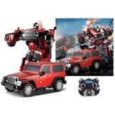 Transformatie speelgoedauto rood - Robot - Op afstand bestuurbaar - RC - Jeep