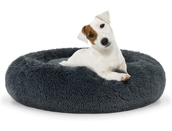 Hondenmand donkergrijs 60cm - 16 stuks - Pluche - Bed