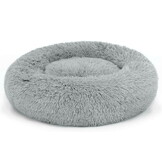 Hondenmand 16 stuks pluche lichtgrijs 60cm - M - 60x60x16cm