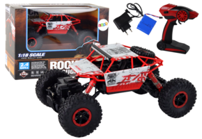 RC auto 1:18 off-road - Rood - 2.4G - rood