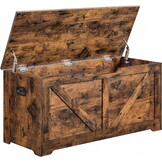 Houten opbergkist - 100 x 40 x 46 cm - vintage