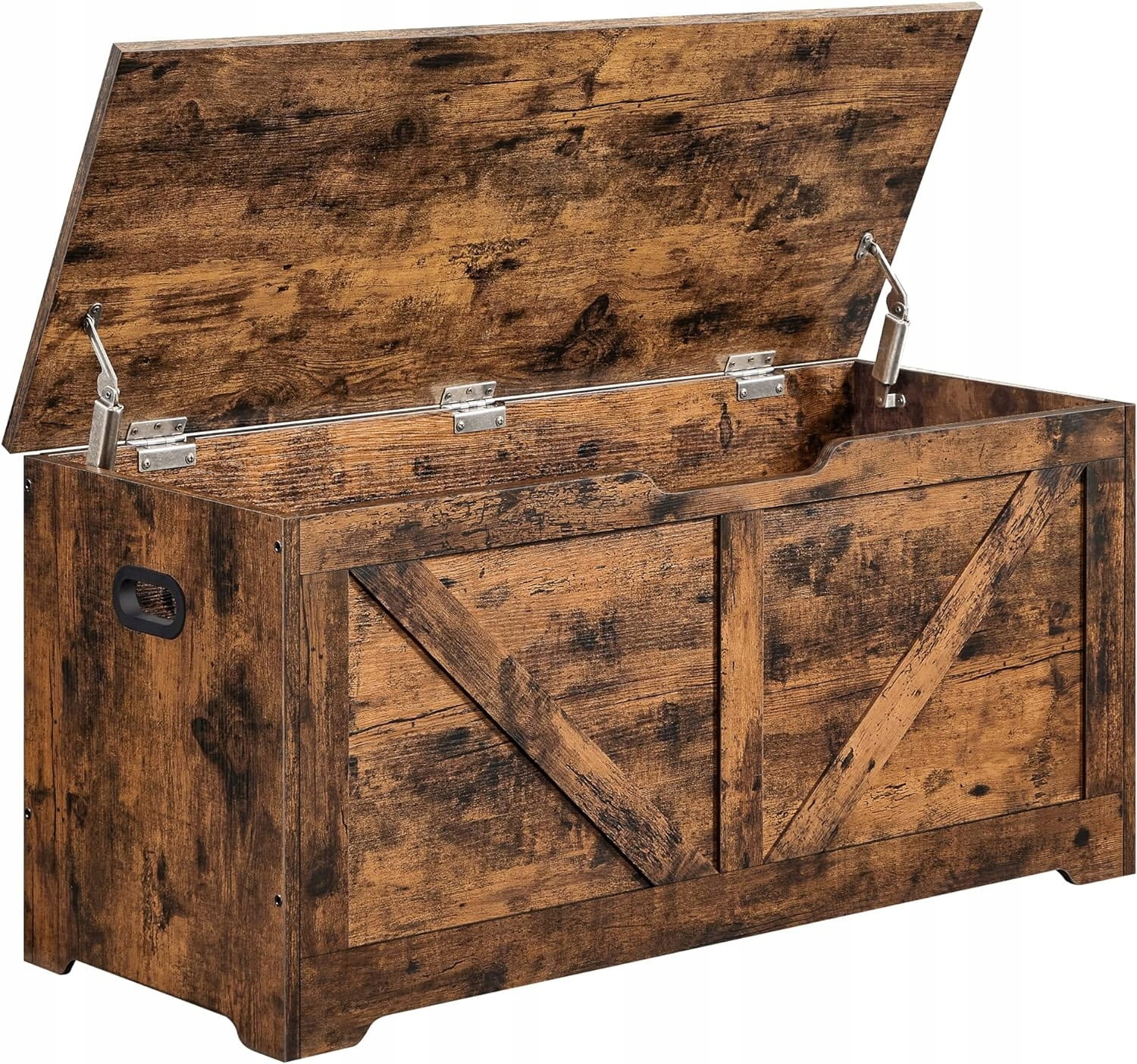 Houten opbergkist - 100 x 40 x 46 cm - vintage