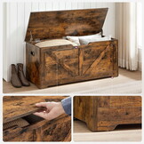Houten opbergkist - 100 x 40 x 46 cm - vintage