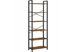 Industriële boekenkast - 186 cm - bruin