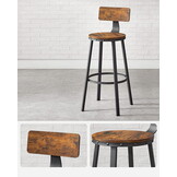 Industriële barkrukken - Zwart - 2 stuks