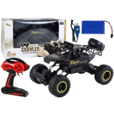 RC rock crawler 1:12 - Zwart - 4x4 - 2,4 GHz - 20 km/u