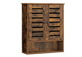 Houten badkamerkast vintage - 60 x 20 x 70 cm - bruin