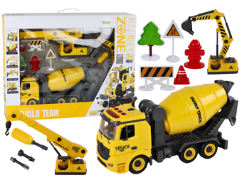 Speelgoed betonmixer - Geluid - Licht - 1:12 - DIY