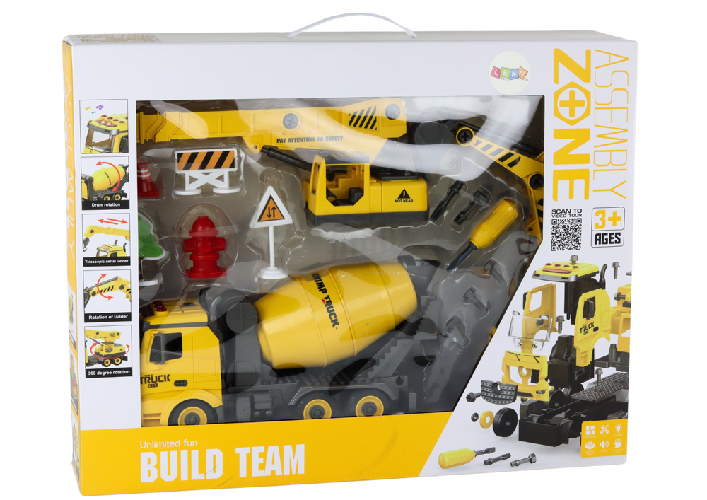 Speelgoed betonmixer - Geluid - Licht - 1:12 - DIY