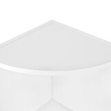 Hoekplank - Wit - 130 cm