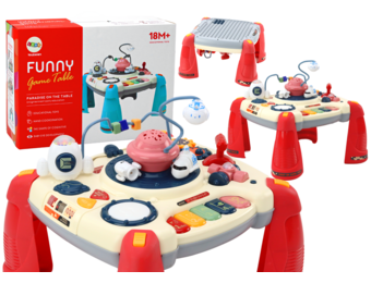 Speeltafel voor kinderen - Rood - Materiaal: Kinderpaneel