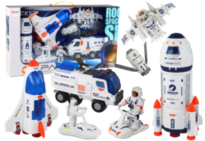 Ruimteschip speelgoed set - Raket - Ruimteschepen - Ruimtevoertuigen - 10 st