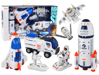 Ruimteschip speelgoed set - Raket - Ruimteschepen - Ruimtevoertuigen - 10 st