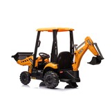 Elektrische minigraver kinderauto - gele emmer - JCB