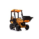 Elektrische minigraver kinderauto - gele emmer - JCB