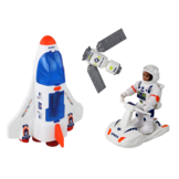 Speelgoed ruimtevaartuig set - 7 stuks